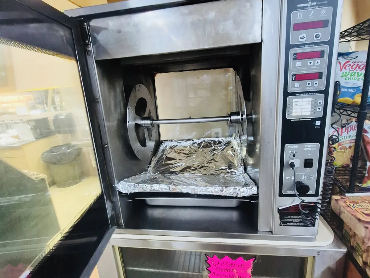 The same rotisserie oven interior cleaned by ARC Commercial Cleaning