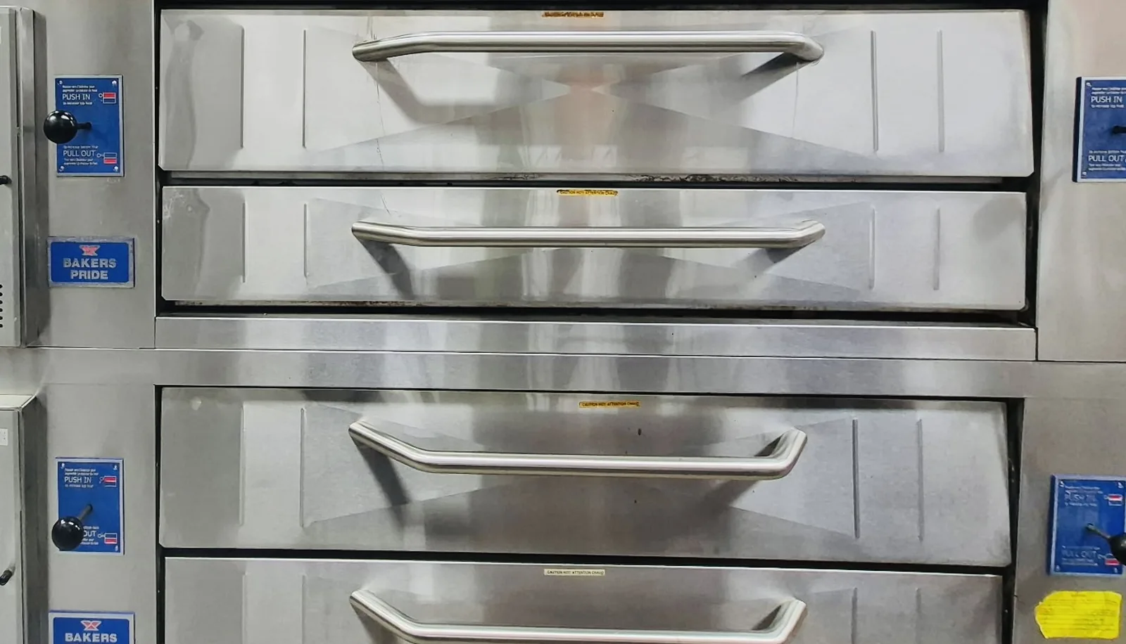 Pizza & Fast-Casual commercial kitchen cleaning Four-deck pizza oven cleaned and degreased by ARC Commercial Cleaning